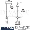 Bristan Colonial Surface Mounted Shower Rigid Riser Dimensions